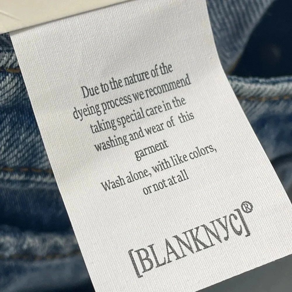 Blank NYC The Howard Mid-Rise Loose‎ Fit Organic Cotton Button Fly Jeans Size 30 - Picture 14 of 16